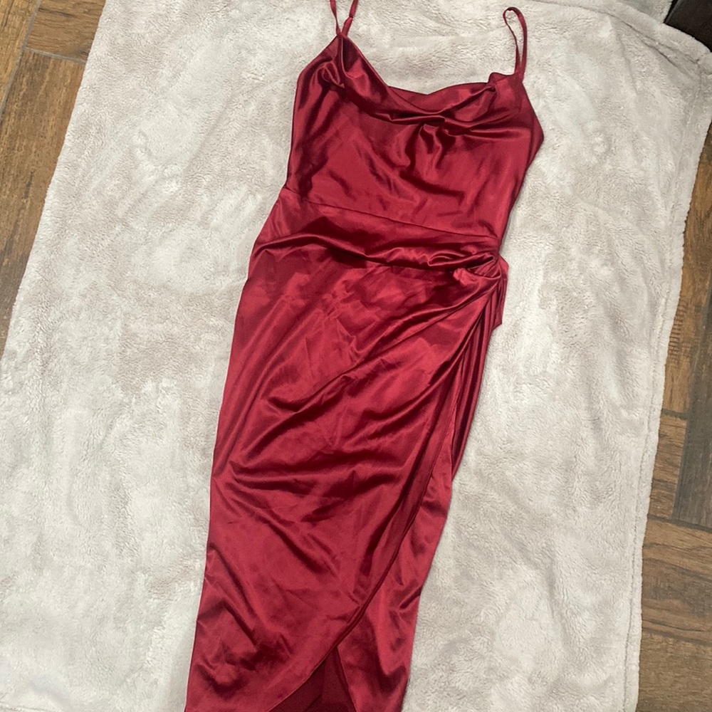WORN ONCE!!! Beautiful satin dress!❤️